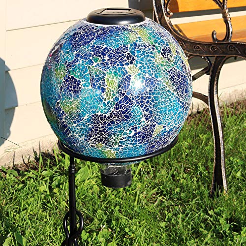 Sunnydaze Solar Gazing Ball for Garden (2 Count)
