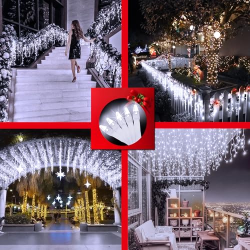 670 LED 66FT Christmas Icicle Lights