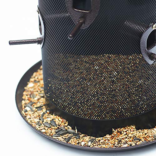 Metal Hopper Bird Feeder Two Chambers