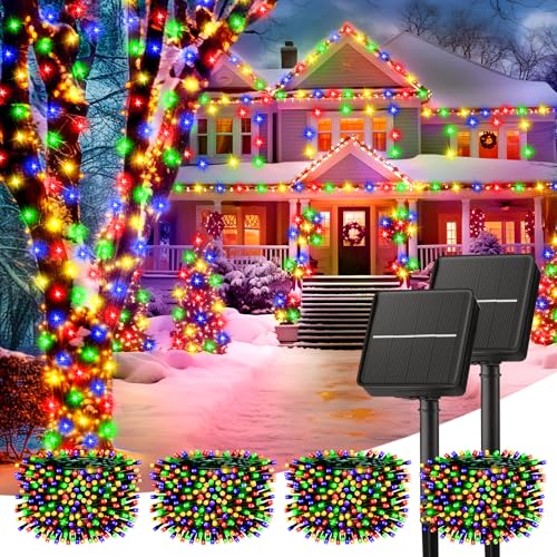 Solar Christmas Lights Outdoor Waterproof (160 Foot)