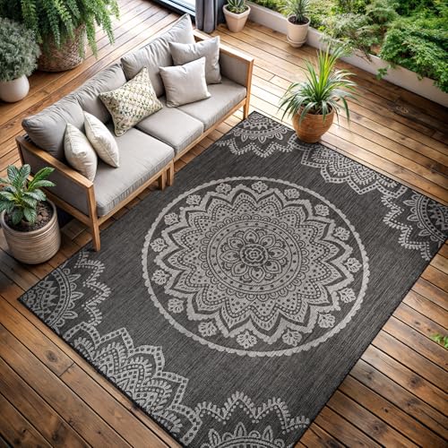 Outdoor Rug 6x9 Modern Area Rugs for Indoor and Outdoor Patios and Porches