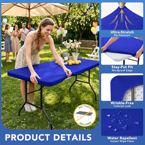 Fitted Tablecloth for 8 Foot Rectangle Tables (10 Count)