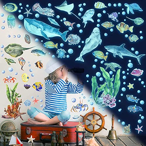 Glow in The Dark Wall Decals (68 Count)