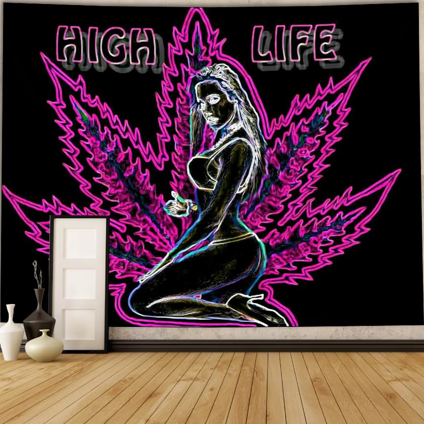 UV Reactive Blacklight Tapestry