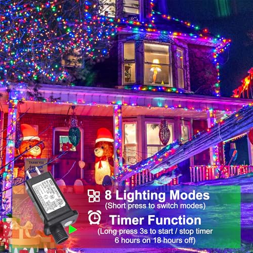 Multicolor Christmas Lights Outdoor