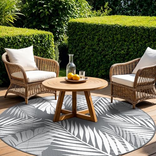 Outdoor Rug Waterproof Plastic Rugs for Patio (78.54 Sq Ft)