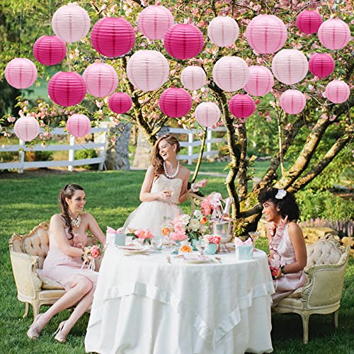 21 Pack Pink Paper Lanterns (21 Count)