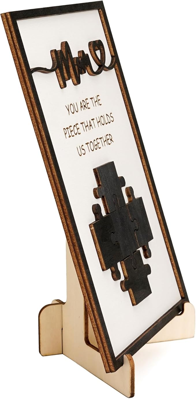 Mothers day gifts for mom from daughter/son - You Are the Piece That Holds Us Together – Gifts for Mom- Customized Moms Puzzle Piece Sign, Best Presents for Moms, Best mommm Ever Gift, Mothers Dayy Decor for Mother's Day