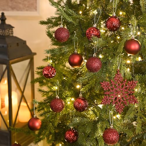 50ct Christmas Tree Decorations Ball Ornaments 2.36 Inches (50 Count)