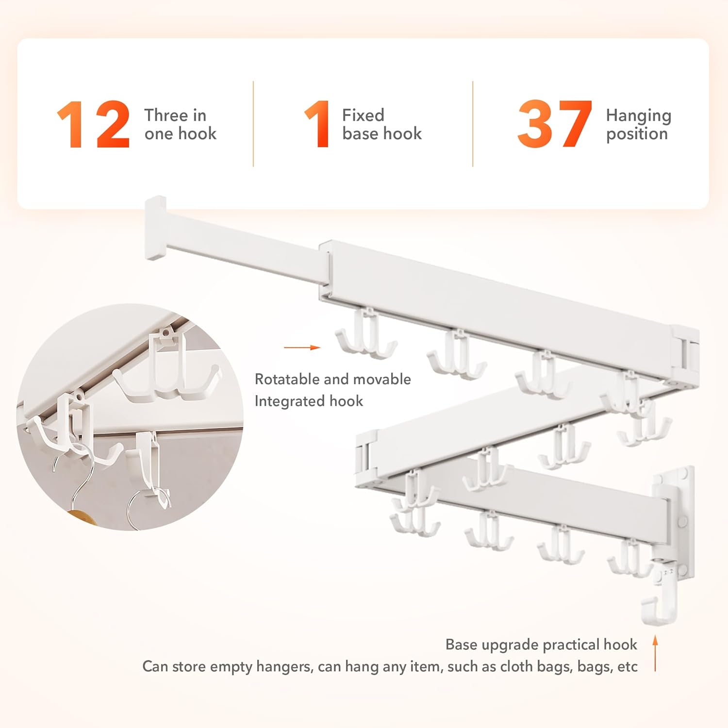 Clothes Drying Rack Wall Mounted,Drying Rack Clothing Wall Mount,Laundry Drying Rack,Collapsible Dying Racks for Laundry - NestledHome