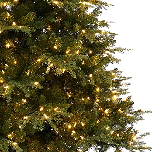 Traditional 6.5ft Prelit Artificial Christmas Tree with 1292 Branch Tips