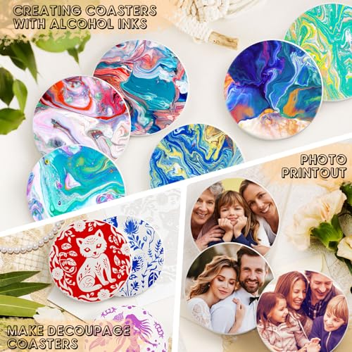 24 PCS Ceramic Tiles for Crafts (24 Count)