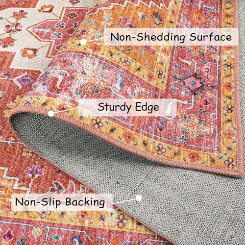 Ultra Thin Washable 10x14 Area Rugs for Bedroom (140 Sq Ft)