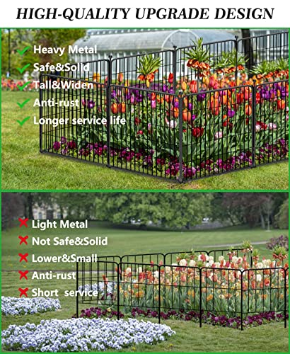 Decorative Black Metal Fencing Garden Fence with Gate