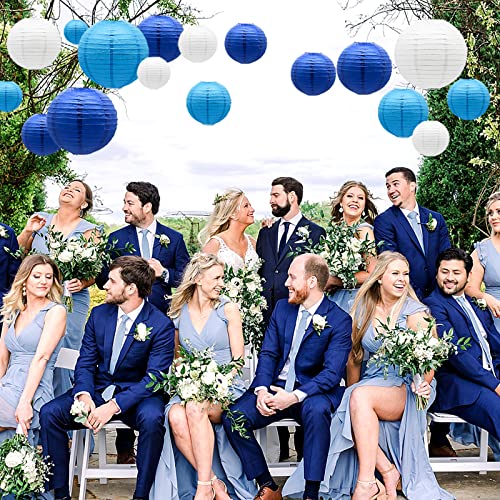 21 Pack Blue Paper Lanterns (21 Count)