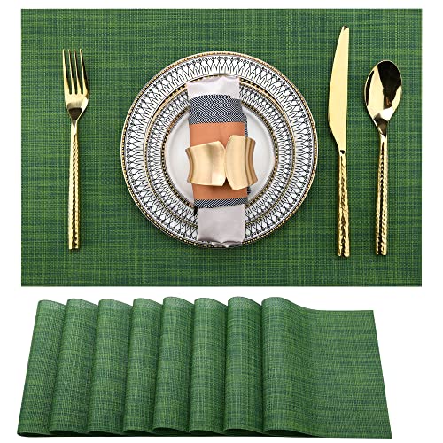 Green Placemats Set of 8 (8 Count)