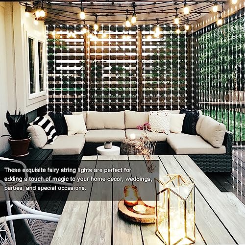 Curtain Lights Battery Operated 6.6×6.6ft with Remote Timer