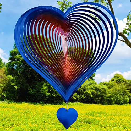 12in Heart Wind Spinner Outdoor Garden Decor Gifts for Mom Wife Women
