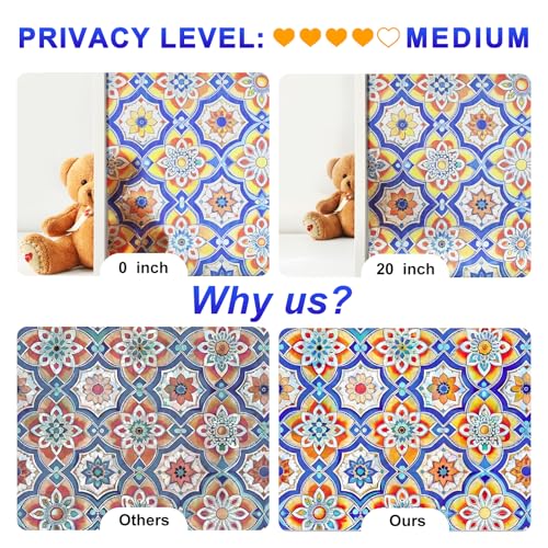 Rainbow Stained Glass Window Privacy Film