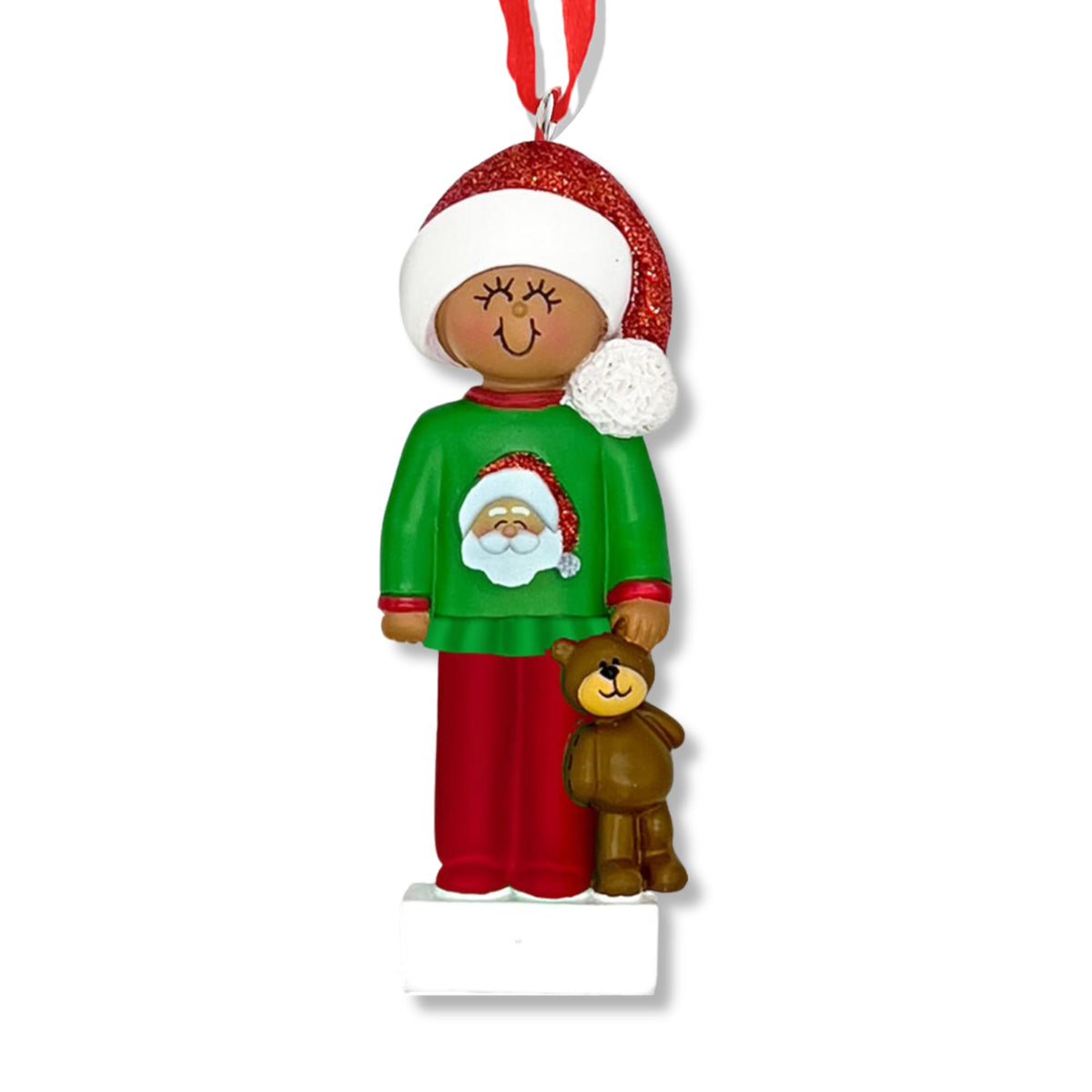 Personalized Child in Christmas PJs Christmas Ornament 2026