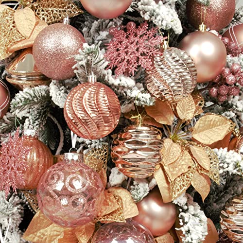 16ct Christmas Ball Ornaments Shatterproof Xmas Tree Hanging Balls Decorations Perfect for Holiday Wedding Christmas Decor (24 Count)