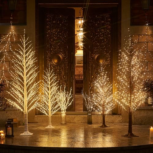 Lighted White Tree Alpine 6FT 810 LED Fairy Lights