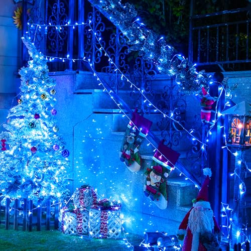 150 LED Blue String Lights Indoor (59 Foot)