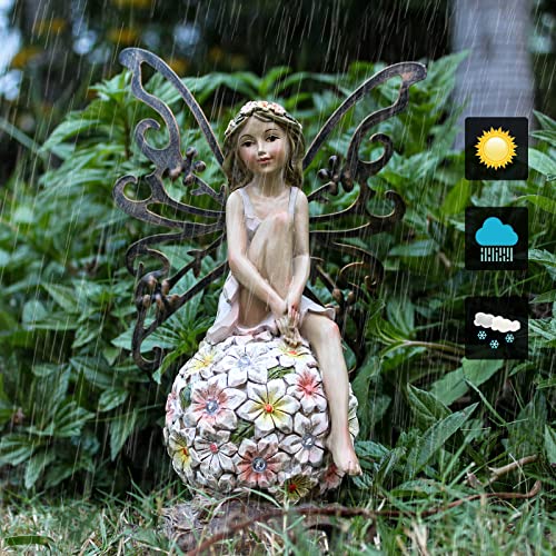 Solar Fairy Statue Garden Decor