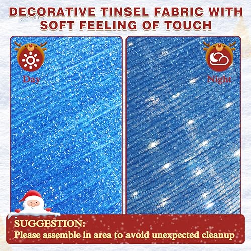 36 Inch Pop Up Christmas Ball with 90 LED Lights for Outdoor Xmas Decor (3 Count)