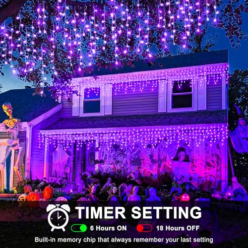 33FT 400 LED Icicle Lights for Outside