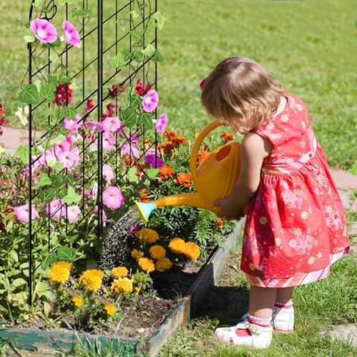 71x40in Rustic Iron Garden Trellis