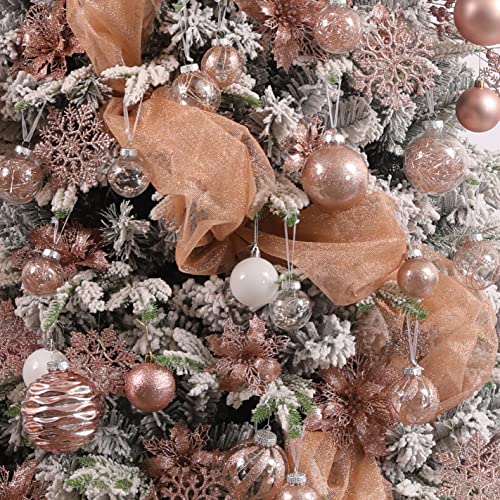 Clear Christmas Ball Ornaments (24 Count)