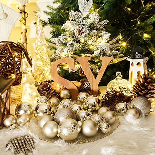 Christmas Ball Ornaments for Christmas Decorations (45 Count)