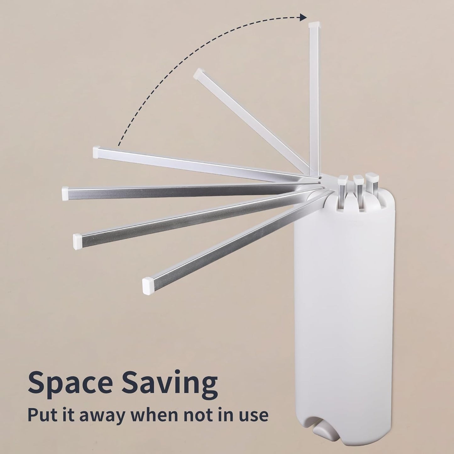 Wall Mounted Clothes Drying Rack - Foldable Tripod, Over The Door Rack for Laundry Bedroom, Household Aluminium - NestledHome