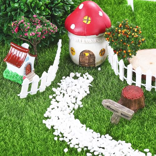 18 Pieces Fake Grass for Crafts Fairy Garden 6 x 6 Inches Artificial Garden Grass for Miniature Ornament Dollhouse DIY Decoration (18 Count)