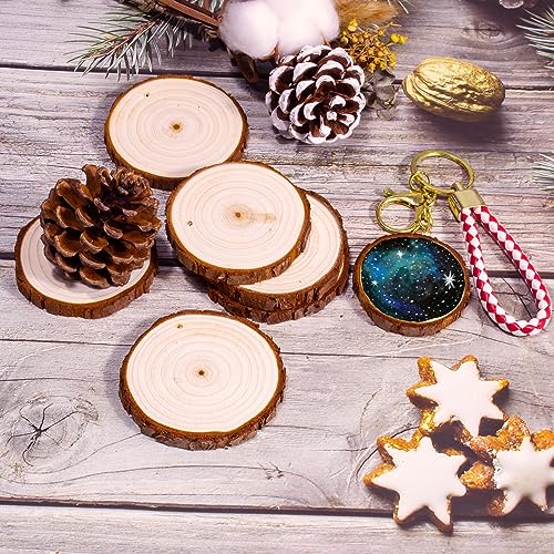 Unfinished Wood Slices 30pcs 2.4" (30 Count)