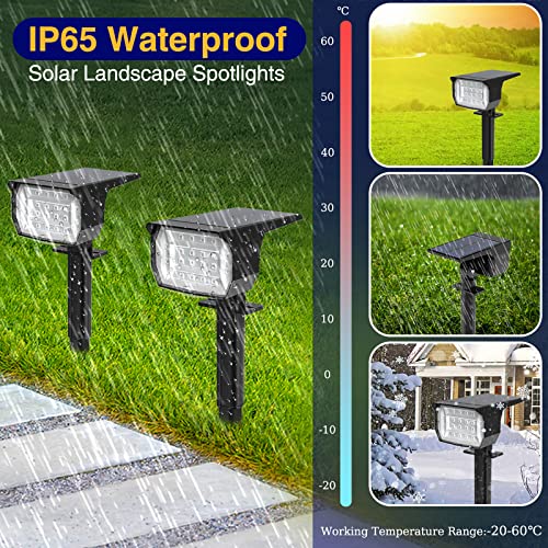 Solar Spot Lights Outdoor Color Changing (2 Count)