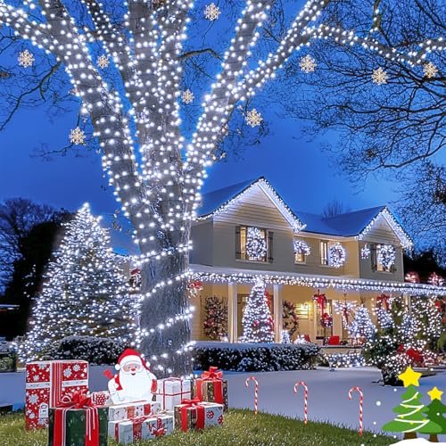 200 LED White Christmas Lights Outdoor (76.2 Foot)