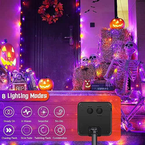2 Pack Solar Halloween Lights (206.7 Foot)