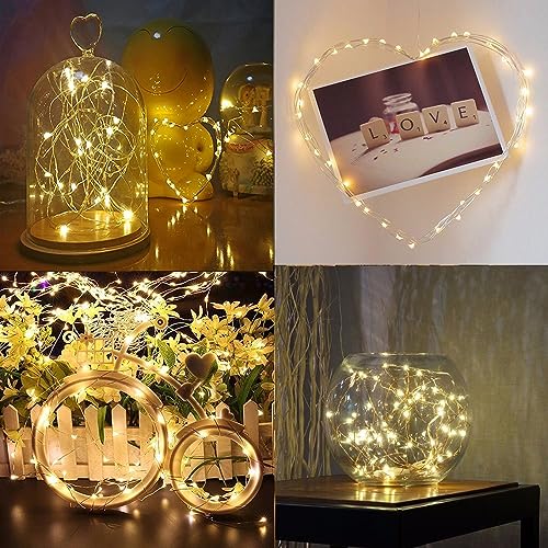 4 Pack Battery Operated Fairy String Lights (65.6 Foot)