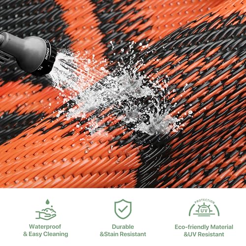 Outdoor Rug Waterproof for Patio Decor (54 Sq Ft)