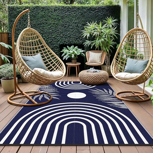Outdoor Rug 6' x 9' Waterproof for Patio Clearance (54 Sq Ft)
