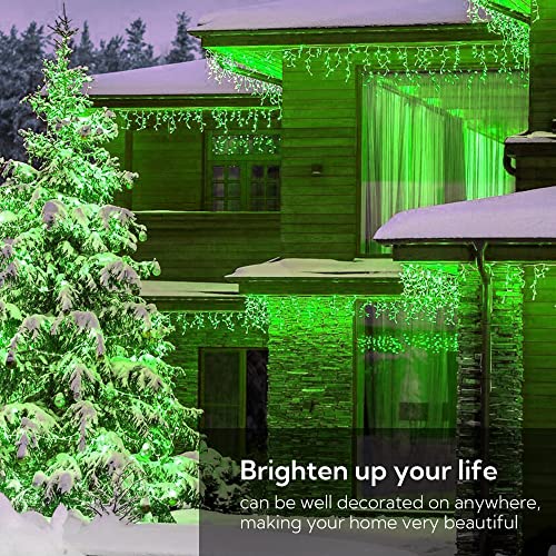 Green Christmas Icicle Lights