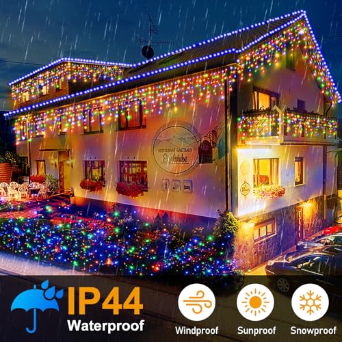 164FT Ice Lights Outdoor