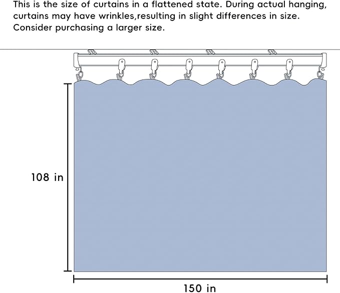 Room Divider Curtains with Flexible Ceiling Curtain Tracks Set,100% Blackout Floor to Ceiling Curtains Patio Sliding Door Curtains (Grey Drape & Black Rail W 12.5 × H 9 FT)