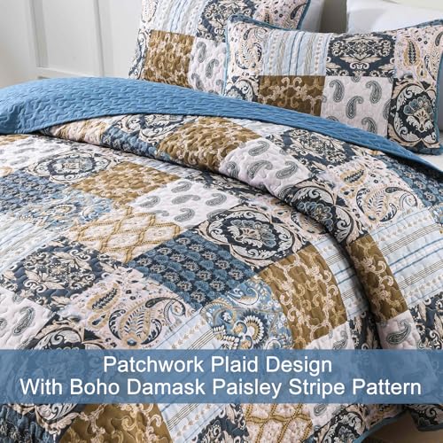 Boho Quilt Set Queen Size