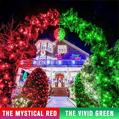 168ft 600 LED Red to Green Halloween Lights Outdoor Indoor (168 Foot)