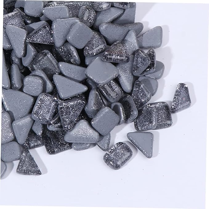 DIY Crystal Glass Irregular Tiles Supplies Craft Gem Stones