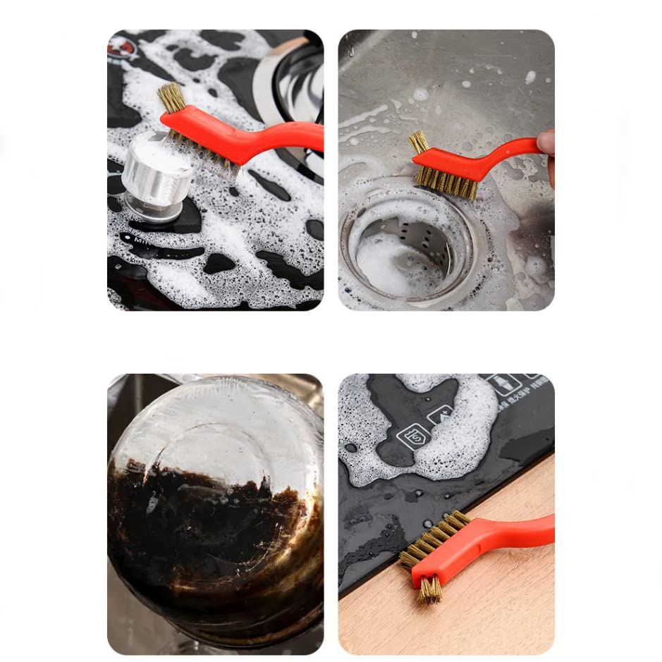 Wire Scratch Brush Set Soft Grip for Rust