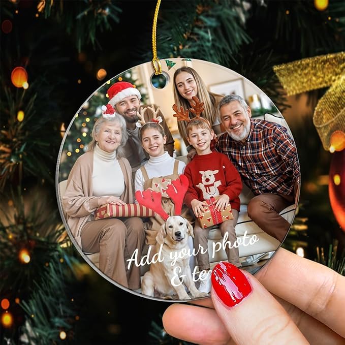 Personalized Photo Ornament for Family